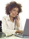 Lady on phone