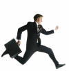 Man Jumping with Coaching Tools