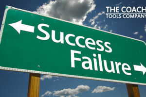 Sign showing Success or Failure (Black or White Thinking)