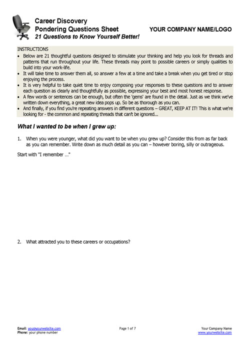 careers questions