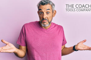 Person shrugging - why would anyone pay for a life coach?