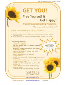 life coach flyer Image for coaching program