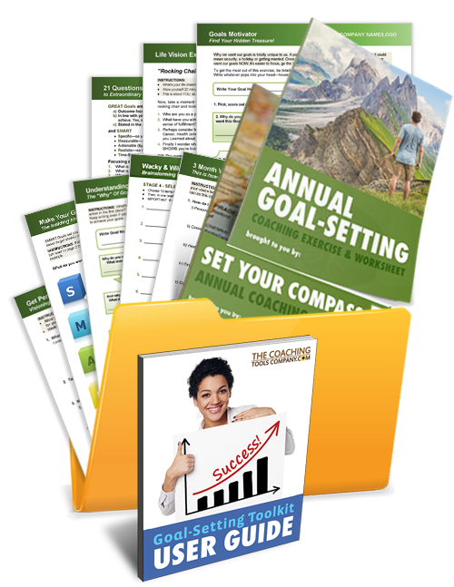 Goal Setting Tools for Coaches in a Folder Toolkit