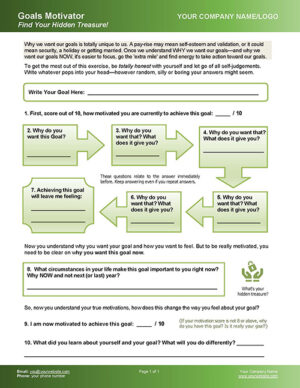 Goals & Motivation Coaching Worksheet