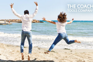 Couple dancing on the beach