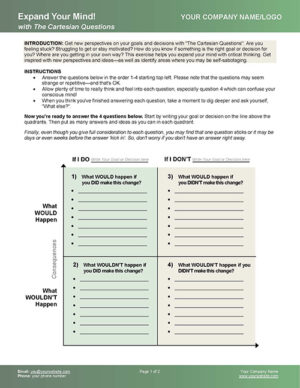 The Cartesian Questions Tool