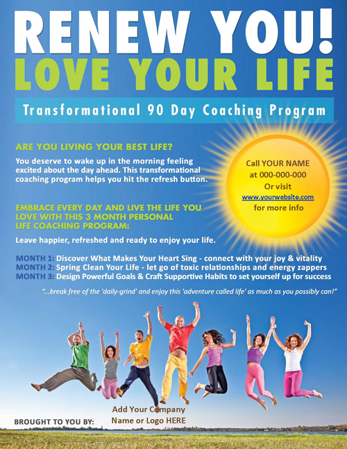 Renew YOU, Love Your Life! Coaching Program | Coaching Tools from The