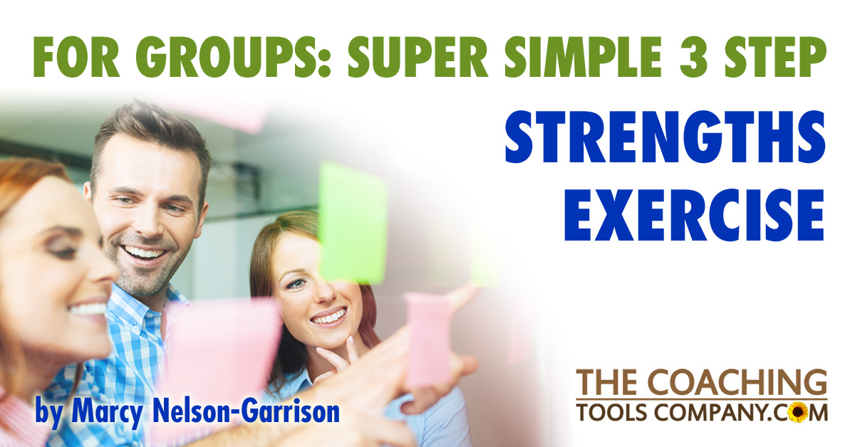 Strengths Exercise for Groups - Smiling people sharing their thoughts with each other