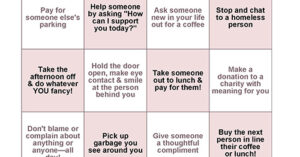 Free Kindness Coaching Tool - Bingo and Funsheet