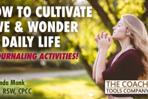 5 Journaling Activities Awe & Wonder shown by Woman in nature