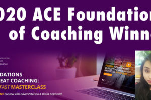 2020 ACE Foundations of Coaching Winner Annoucement