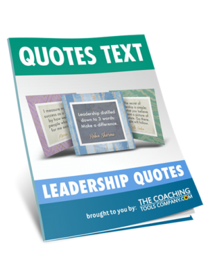 Document with all the leadership quotes text