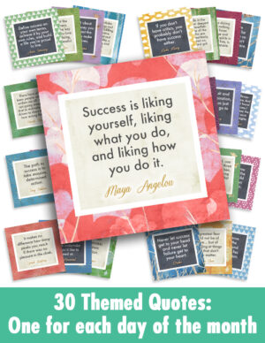 30 Success Quotes arranged