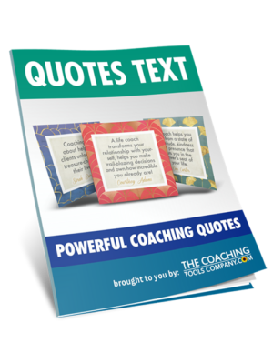 Power of Coaching Quotes Text 3D Image