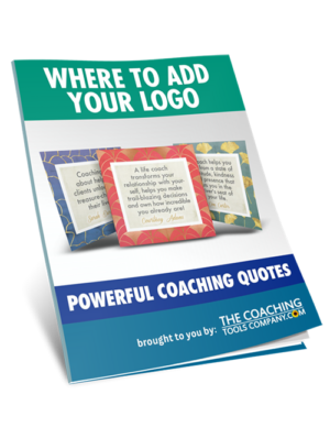 Power of Coaching Quotes Where Add Logo 3D Image