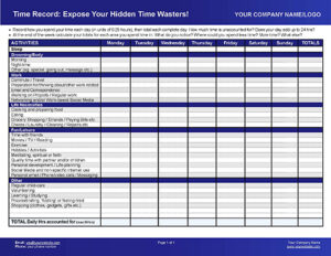 Time Recording Coaching Template for Small Business Owners