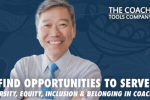 Happy Asian Male Coach wearing shirt and blue tie against blue background