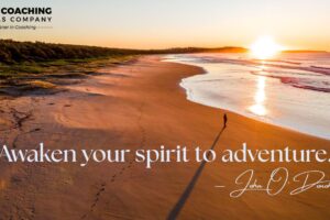 Australian beach sunrise symbolising new beginnings and adventure for coaches