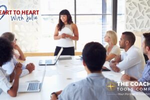 woman facilitating a project team meeting